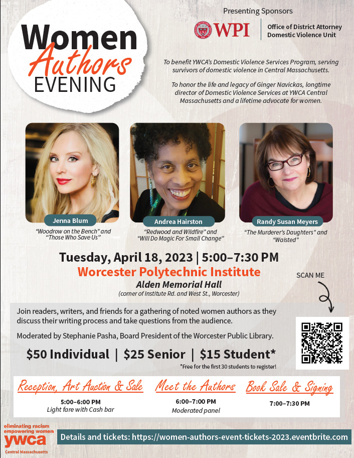 Women Authors Event on 4/18 in memory of Ginger Navickas, to benefit ...